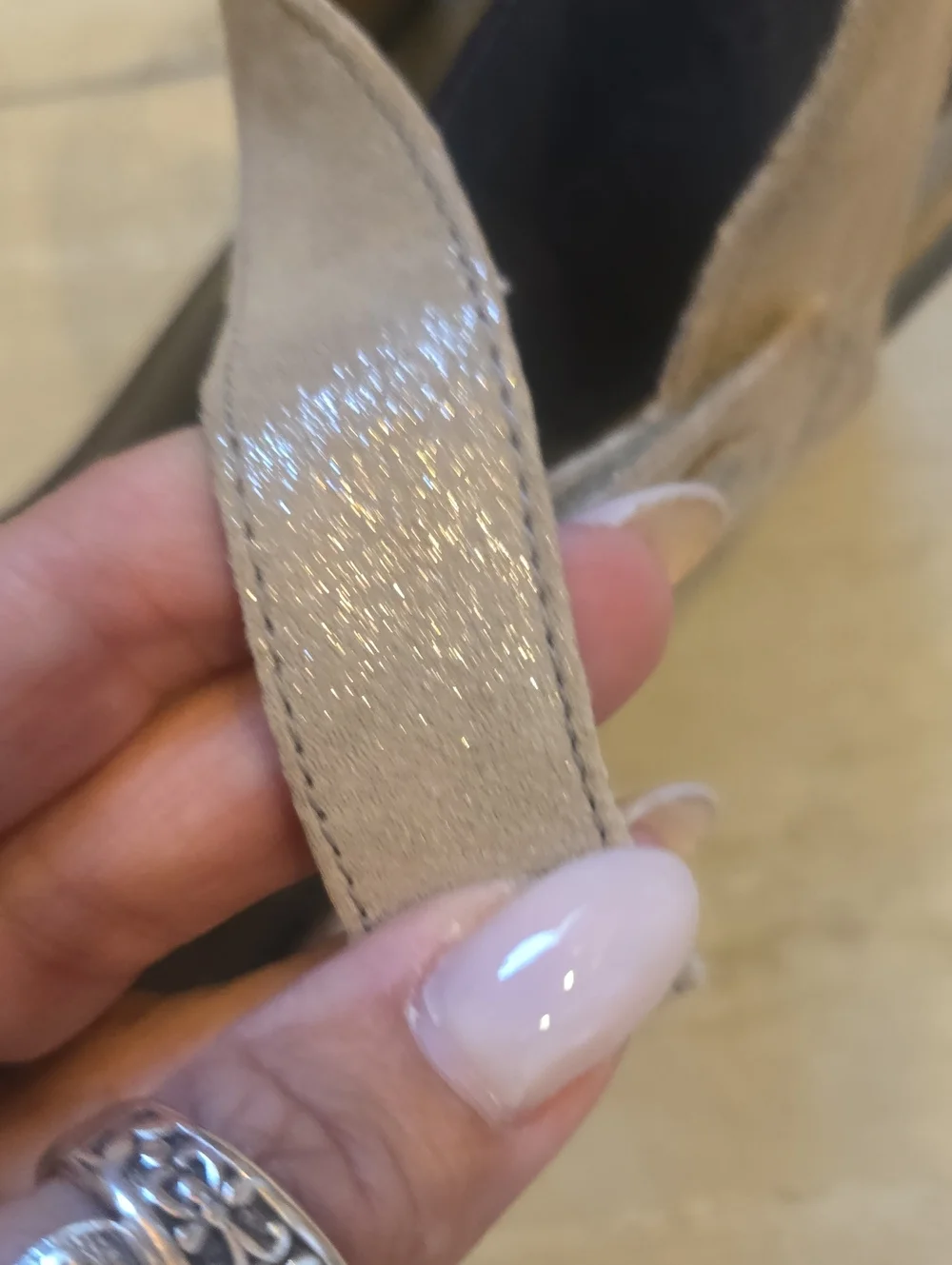 Aravon Shimmery Power Comfort Strappy Heel Sandals